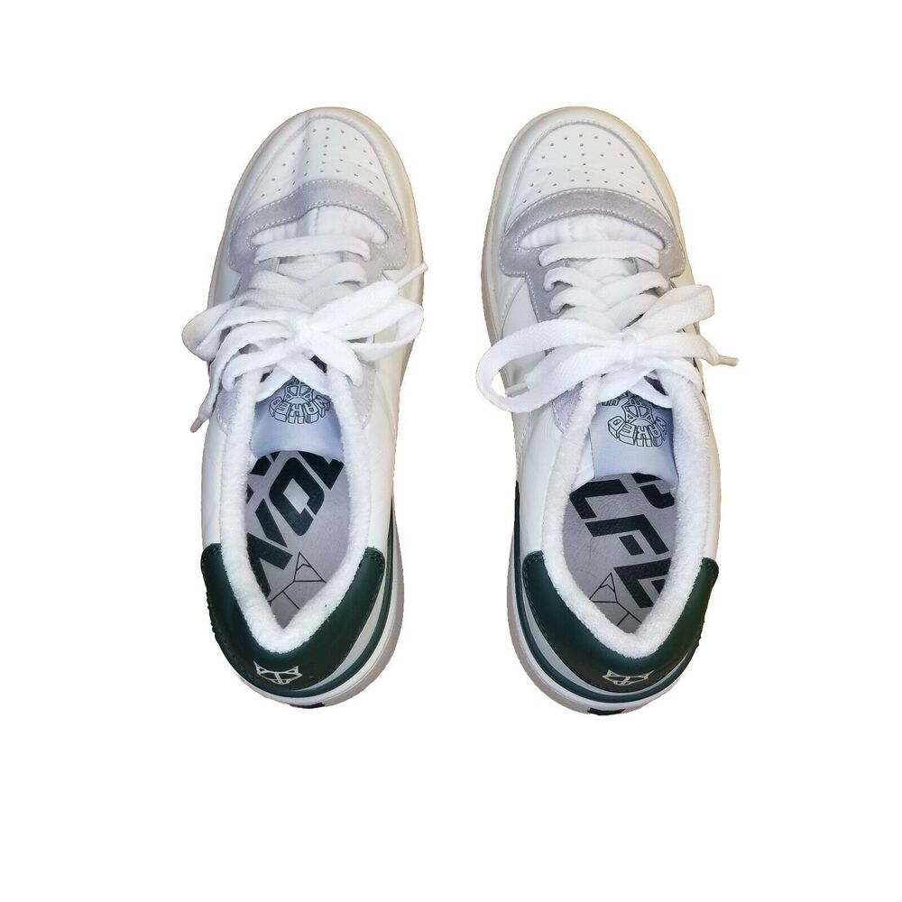 Naked Wolfe Ravenn Sneakers Women's Size 39 US 9 White Leather Green $280 MSRP - Picture 2 of 6